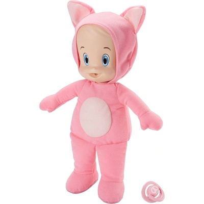 Mattel Кукла Fisher Price Cleo&Cuquin - Кукин, с костюм на прасенце и биберон, 30 cm (FXM36)