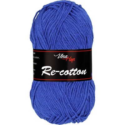 Vlna-hep Příze Re-Cotton - recyklovaná bavlna Re-Cotton: 81293 Královsky modrá
