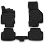LEMENT Element 3D Rubber Floor Mats suitable for VW Passat B8 | Year of manufacture 2014-2024 | 100% Custom-fit All-Weather Mats made of TPE, high edge, waterproof, non-slip, odorless (2014-2024)