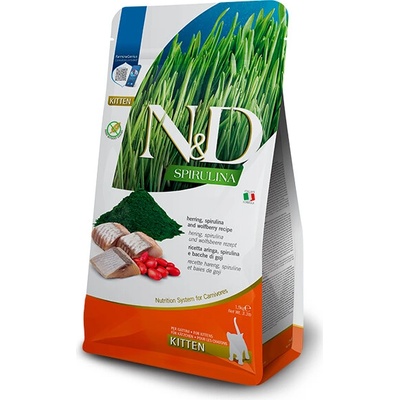 Farmina N&D cat SPIRULINA GF kitten herring & goji 1,5kg