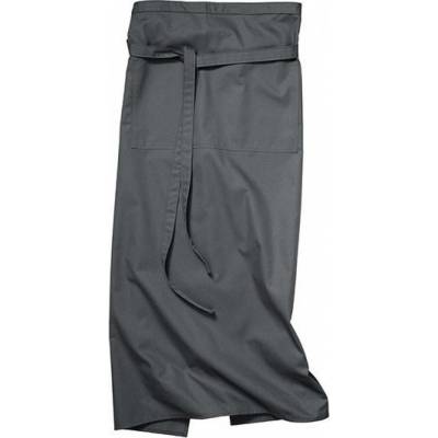 CG Workwear Gastro zástěra Roma odolná proti pomačkání 100 x 100 cm šedá střední 100 x 100 cm CGW1260