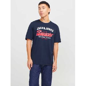 JACK & JONES Тениска jjelogo tee ss o-neck 2 col ss25 sn