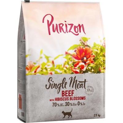 Purizon Single Meat hovädzie s kvetmi ibišteka 2,5 kg