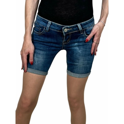 Gourd dámské modré džínové kraťasy ILONA Modrá