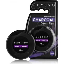 SEYSSO Charcoal bělící zubní nit s čeným uhlím 40 m