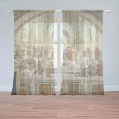 Sablio Záclony Athénská škola - Raffael Santi: 2ks 150x250cm