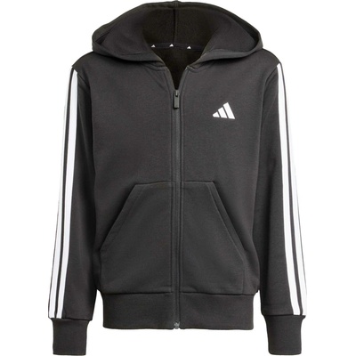 adidas JG 3-Stripes FZ HD 280 čierna