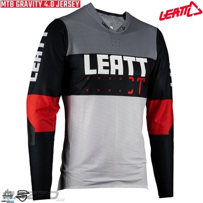 Leatt MTB 4.0 Gravity Junior Jersey Titanium 2023