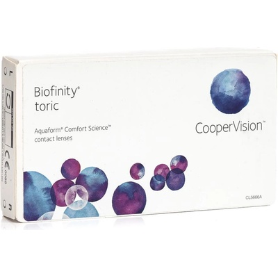 Cooper Vision Biofinity Toric 3 šošovky