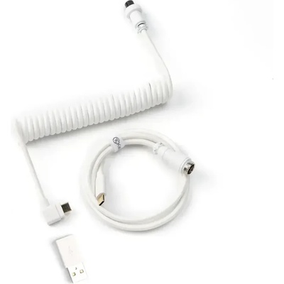 Keychron Angled Coiled Aviator White Кабел за клавиатура (Cab-9)