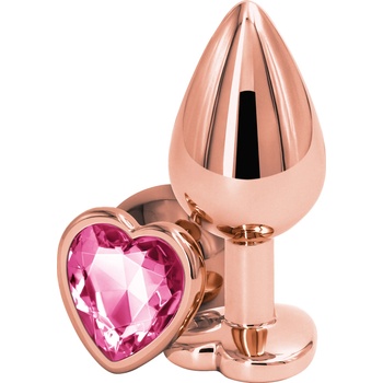 Image 1 of NS Novelties Rear Assets Rose Gold Heart M Pink