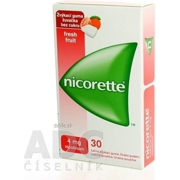 Nicorette Freshfruit Gum 4 mg gum.med.30 x 4 mg