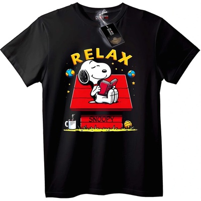 NOONEBRAND Тениска Snoopy Релакс - L, White
