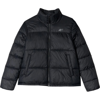 4F down jacket čierna sivá