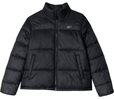 4F down jacket čierna sivá