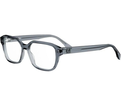 Fendi Squared Grey Rectangular Eyeglasses