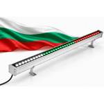 Wall Washer LED Прожектор Трикольор Wall Washer 3в1 Бяло Зелено Червено 36W/72W/96W 100см - 202131