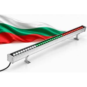 Wall Washer LED Прожектор Трикольор Wall Washer 3в1 Бяло Зелено Червено 36W/72W/96W 100см - 202131