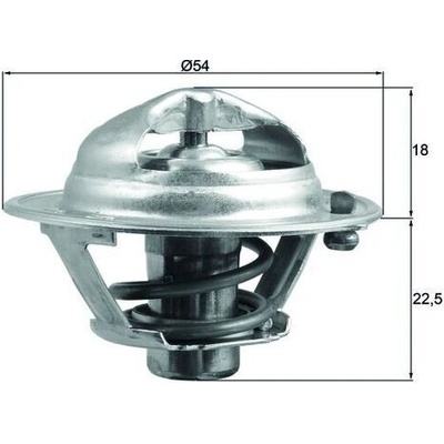 Termostat, chladivo MAHLE TX 166 90D