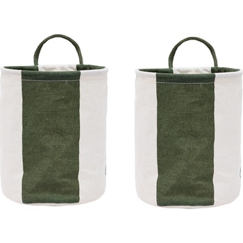 OYOY Kara S Кошници за съхранение, зелено-бежови, 2 бр (L301527)