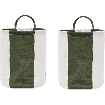 OYOY Kara S Кошници за съхранение, зелено-бежови, 2 бр (L301527)