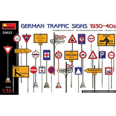 MiniArt German Traffic Signs 1930 40's 1:35