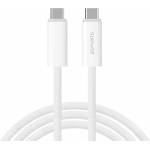 4smarts Кабел с бързо зареждане за устройства с USB-C порт (300 см) - 4smarts PremiumCord USB-C to USB-C Cable 240W (бял) (540960)
