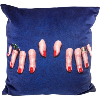 Image 1 of Seletti Възглавничка TOILETPAPER FINGERS 50 x 50 cм, синя, Seletti (SLT02311)