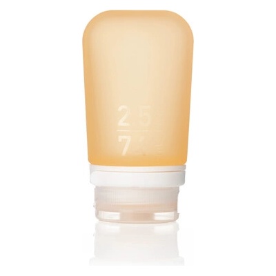 humangear GoToob+ Силиконова бутилка за пътуване / контейнер 74 ml оранжев (072712)