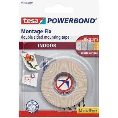 Tesa Powerband Lepiaca páska obojstranná do interiéru 19 mm x 1,5 m