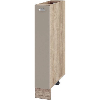 ИРИМ Долен кухненски шкаф бутилиера Сити АРФ-Капучино мат-11-41 15 см