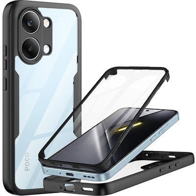 Techsuit Калъф за Xiaomi Poco X8 Pro Max - ColorVerse 360 Series + протектор - Techsuit - Черен