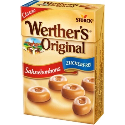 Storck Werther's Original Cukríky so smotanou bez cukrov 42 g