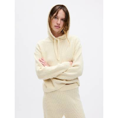 GAP Скъсен суитшърт с качулка CashSoft GAP GAP | Byal | ЖЕНИ | XL