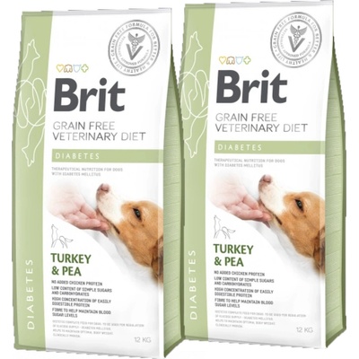 Brit Veterinary Diet Dog Grain Free Diabetes 2 x 12 kg