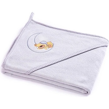 SENSILLO Dětská osuška Ovečka 80x80 cm šedá