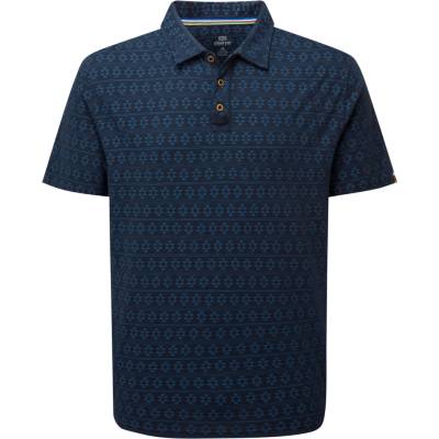 Sherpa Мъжка поло тениска Sherpa Bali Polo Shirt - Rathee Blue / Prayer Wheel - размер XXL (216-5681-0215)