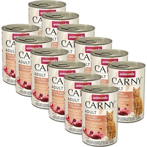 Animonda Carny Adult - Пиле, пуйка и патица 12 x 400 г