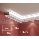  Ld-27 Декоративен профил за скрито led осветление ► 2метра (ld 27)