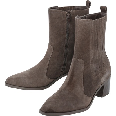 esmara dámská kožená kotníková obuv Chelsea hnědá – Hledejceny.cz