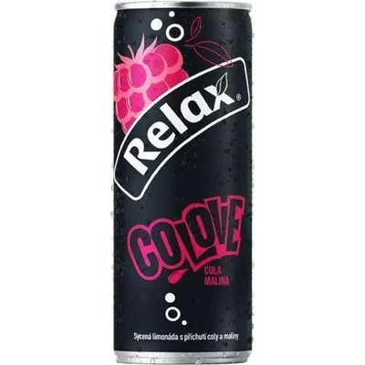 Relax limonáda malina plech 0,33 l