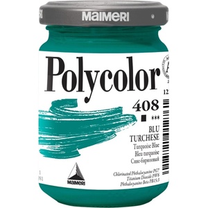 Maimeri Vynil Polycolor АКРИЛНА боя Turquoise Blue 408 140 ml 1 бр (M1220408)