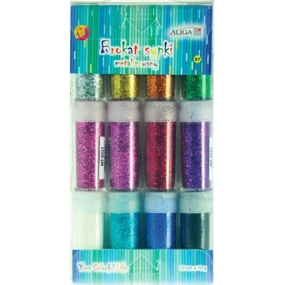 ALIGA brokát MT-0221 metal 12bx10g