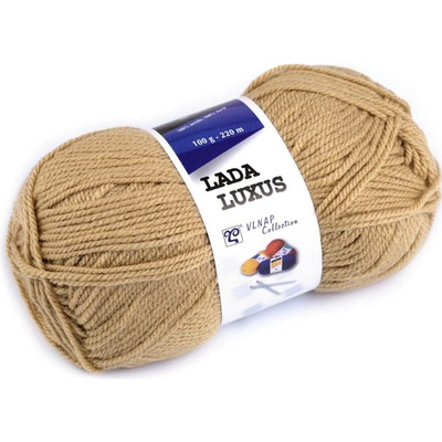 Pletací příze Lada Luxus 100 g Varianta: 8 (57094) béžová tmavá, Balení: 1 ks 54976/138031/254473