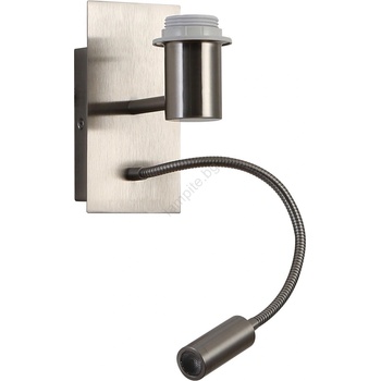 Brilagi - LED гъвкава стенна лампа NUBILA 1xE27/25W/230V+LED/3W мат хром (BG1556)