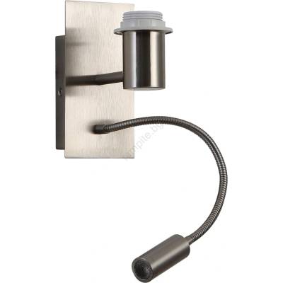 Brilagi - LED гъвкава стенна лампа NUBILA 1xE27/25W/230V+LED/3W мат хром (BG1556)