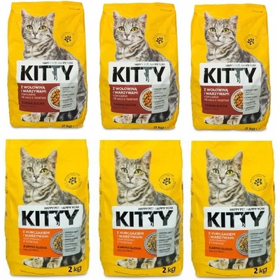 Kitty Kuře Jehněčí mix 6 x 2 kg