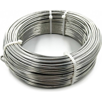 Hliníkový drát 3mm stříbrný pro French Knitting cca 53m