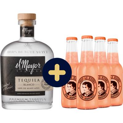 El Mayor Blanco + 4 x Thomas Henry Grapefruit zdarma (set 1 x 0,7 l, 4 x 0,2 l)