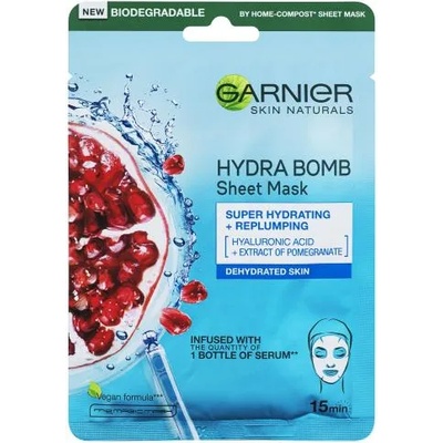 Garnier Skin Naturals Moisture + Aqua Bomb хидратираща текстилна маска за жени